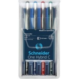 PIÓRA KULKOWE SCHNEIDER ONE HYBRID C 0.3 MM 4 KOLOR Schneider