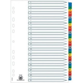 PRZEKŁADKI MYLAR ELBA A4 1-31 Elba