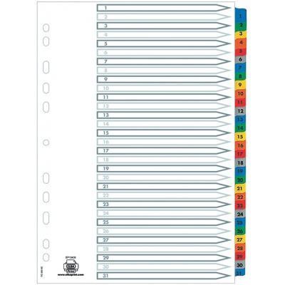 PRZEKŁADKI MYLAR ELBA A4 1-31 Elba