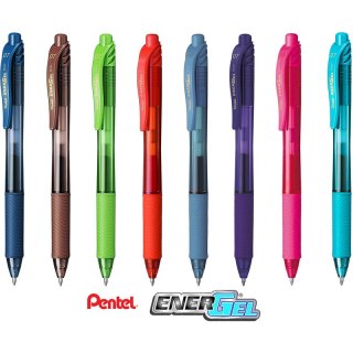 Pióro kulkowe Pentel EnerGel BL107 brązowe Pentel