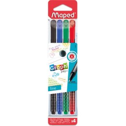 CIENKOPISY MAPED GRAPH'PEPS DECO 0,4mm 4 KOLORY Maped