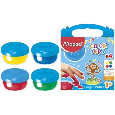 Farby do malowania palcami Maped Color'Peps Early Age 4 kolory Maped