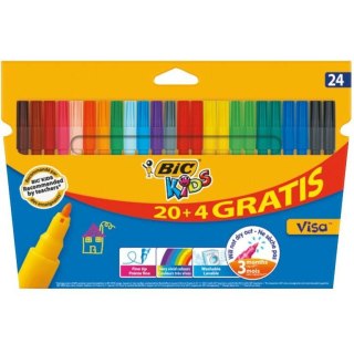 Flamastry BiC Kids Visa 24 kolory Bic