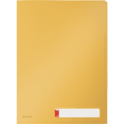 Folder PP Leitz Cosy A4/200µm 3 przegródki żółty (3), ŻÓŁTY Leitz