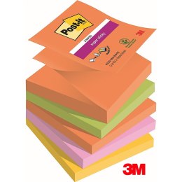 Karteczki Post-it Super Sticky Z-Notes 76x76mm (R330-5SS-BOOS) 4 kolory (5x90) Post-it