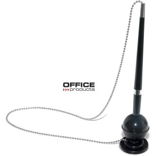 Długopis na łańcuszku Office Products stojący (wkład niebieski) czarny Office Products