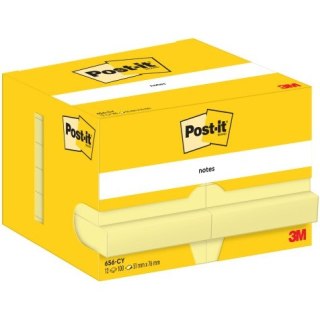 Karteczki Post-it 51x76mm (656) żółte (12x100) Post-it