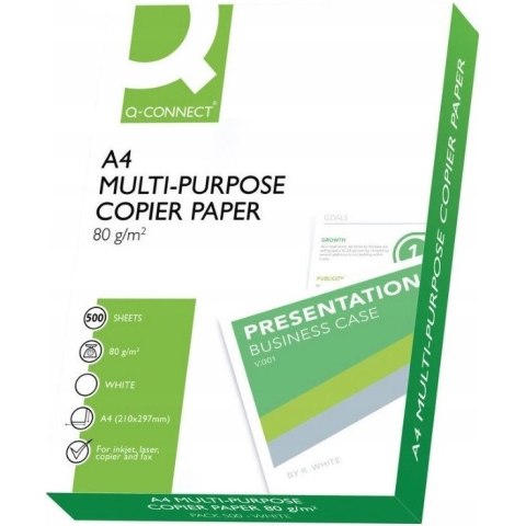 Papier ksero Q-Connect A4/80g (500) alternatywa POL LUX, POLLUX Q-CONNECT