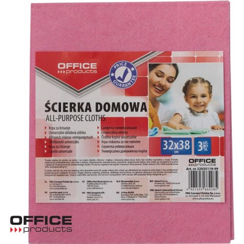 Ściereczki Office Products 32x38cm 70% wiskoza (3) Office Products