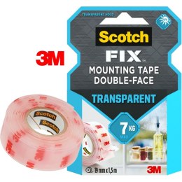 Taśma montażowa Scotch Fix 19mm/1.5m transparentna Scotch