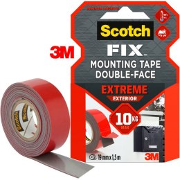 Taśma montażowa Scotch Fix Extreme 19mm/1.5m czarna Scotch