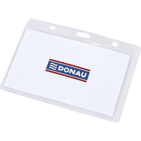 Identyfikator Donau 105x65mm PCV transparentny Donau