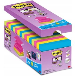 Karteczki Post-it Super Sticky Z-Notes 76x76mm (R330-SS-VP16) mix kolorów (16x90) Post-it