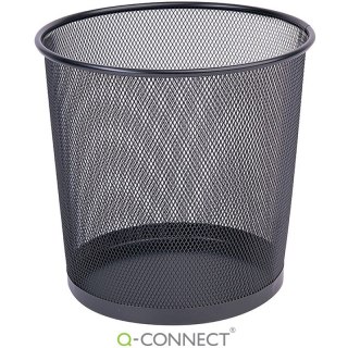 Kosz na śmieci Q-Connect 12L metalowy czarny Q-CONNECT