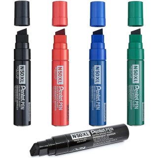 Marker permanentny Pentel Pen N50XL czerwony, CZERWONY Pentel