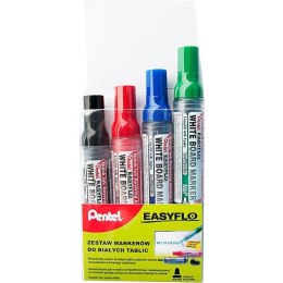 Markery do tablic Pentel Easyflo MW50M 4 kolory Pentel