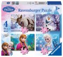 Ravensburger Puzzle dla dzieci 2D 4in1: Kraina Lodu 12/16/20/24 elementy 7360 Ravensburger