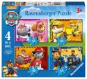 Ravensburger Puzzle dla dzieci 2D 4in1: Psi Patrol 12/16/20/24 elementy 7033 Ravensburger