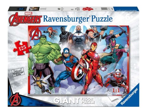 Ravensburger Puzzle dla dzieci 2D: Avengers Giant 125 elementów 5643 Ravensburger