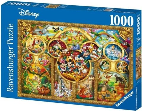 Ravensburger Puzzle 2D 1000 elementów: Najpiększniejsze momenty Disneya 15266 Ravensburger