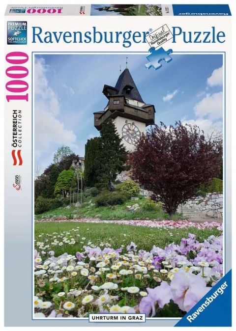 Ravensburger Puzzle 2D 1000 elementów: Uhrturm Graz 17327 Ravensburger