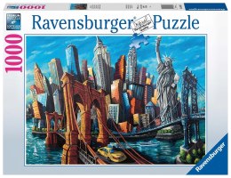 Ravensburger Puzzle 2D 1000 elementów: Welcome to New York 16812 Ravensburger