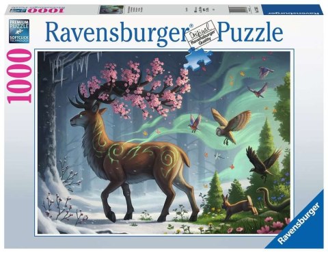 Ravensburger Puzzle 2D 1000 elementów: Wiosenny jeleń 17385 Ravensburger