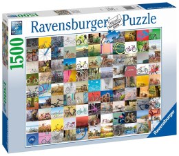 Ravensburger Puzzle 2D 1500 elementów: 99 rowerów 16007 Ravensburger