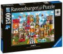 Ravensburger Puzzle 2D 1500 elementów: Dom z fantazją 17191 Ravensburger