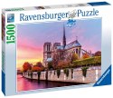 Ravensburger Puzzle 2D 1500 elementów: Katedra Notre Dame 16345 Ravensburger