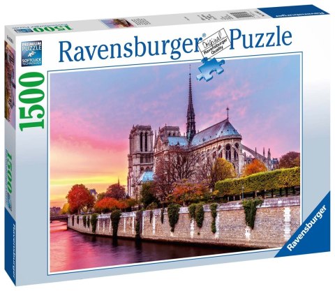 Ravensburger Puzzle 2D 1500 elementów: Katedra Notre Dame 16345 Ravensburger