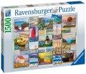 Ravensburger Puzzle 2D 1500 elementów: Kolaż wybrzeża 16820 Ravensburger