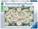 Ravensburger Puzzle 2D 1500 elementów: Mapa z fantastycznymi zwierzętami 16003 Ravensburger