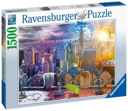 Ravensburger Puzzle 2D 1500 elementów: Nowy Jork w lecie i zimie 16008 Ravensburger