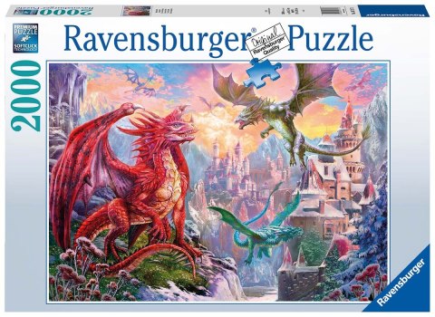 Ravensburger Puzzle 2D 2000 elementów: Smoki 16717 Ravensburger