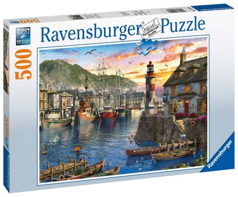 Ravensburger Puzzle 2D: Poranek w porcie 500 elementów 15045 Ravensburger