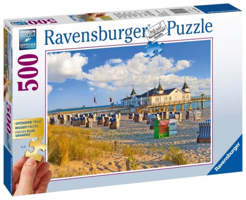 Ravensburger Puzzle 2D dla seniorów: Leżaki w Ahlbeck 500 elementów 13652 Ravensburger