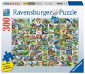 Ravensburger Puzzle 2D duży format: 99 zachwycających ptaków 300 elementów 16937 Ravensburger