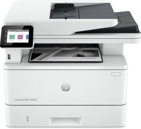 HP LaserJet Pro Urządzenie wielofunkcyjne 4102fdw, Czerń i biel, Drukarka do Małe i średnie firmy, Drukowanie, kopiowanie, skano HP