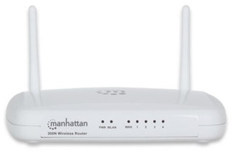 Manhattan 525466 router bezprzewodowy Fast Ethernet Jedna częstotliwości (2,4 GHz) Biały Manhattan