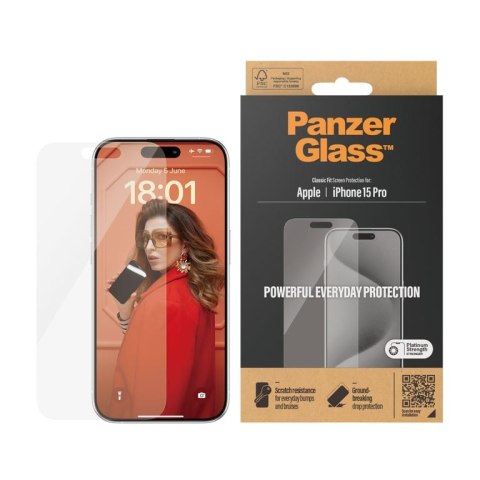 PanzerGlass Classic Fit Przezroczysta ochrona ekranu Apple 1 szt. PanzerGlass