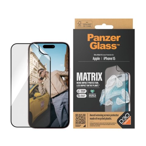 PanzerGlass UWF Matrix with D30 (Rec. PET) Przezroczysta ochrona ekranu Apple 1 szt. PanzerGlass