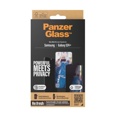 PanzerGlass Ultra Wide Fit Privacy Przezroczysta ochrona ekranu Samsung 1 szt. PanzerGlass