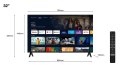 TCL S54 Series 32S5400A Telewizor 81,3 cm (32") HD Smart TV Wi-Fi Czarny TCL