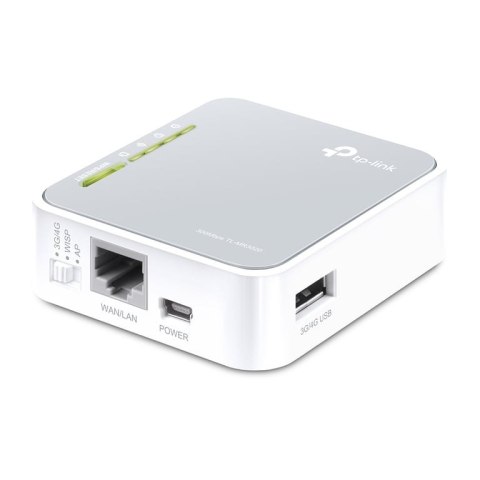 TP-Link TL-MR3020 router bezprzewodowy Fast Ethernet Jedna częstotliwości (2,4 GHz) 4G Srebrny, Biały TP-Link