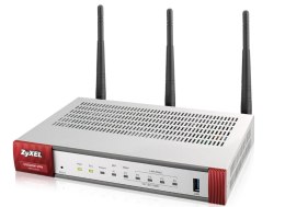 Zyxel USG20W-VPN-EU0101F router bezprzewodowy Gigabit Ethernet Dual-band (2.4 GHz/5 GHz) Szary, Czerwony Zyxel