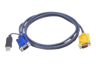 ATEN 2L-5202UP kabel KVM Czarny 1,8 m ATEN