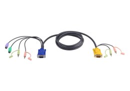 ATEN 2L-5303P kabel KVM Czarny 3 m ATEN