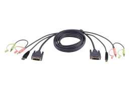 ATEN 2L-7D05U kabel KVM Czarny 5 m ATEN