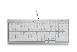 BakkerElkhuizen UltraBoard 960 Standard Compact klawiatura USB QWERTZ Swiss Srebrny, Biały BakkerElkhuizen